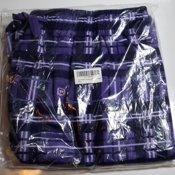 Glitch Plaid PJ Bottoms Purple Twitch - Picture 2 of 2